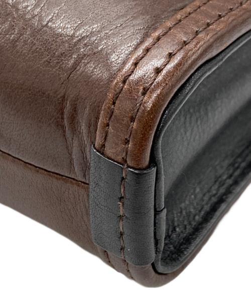 PORTER（ポーター）PORTER (ポーター) レザークラッチバッグ/CLERK POUCH ブラウンの古着・服飾アイテム