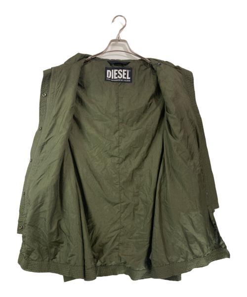 DIESEL（ディーゼル）DIESEL (ディーゼル) マルチポケットナイロンモッズコート カーキ サイズ:XXSの古着・服飾アイテム