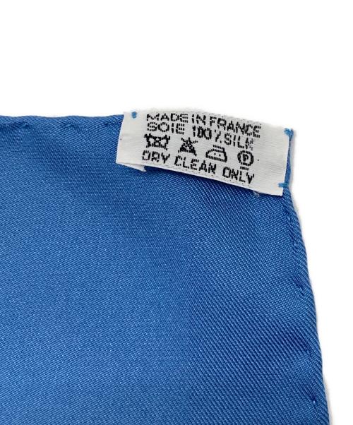 HERMES（エルメス）HERMES (エルメス) カレ90/CARNETS DE BAL 舞踏会の手帳 ブルーの古着・服飾アイテム