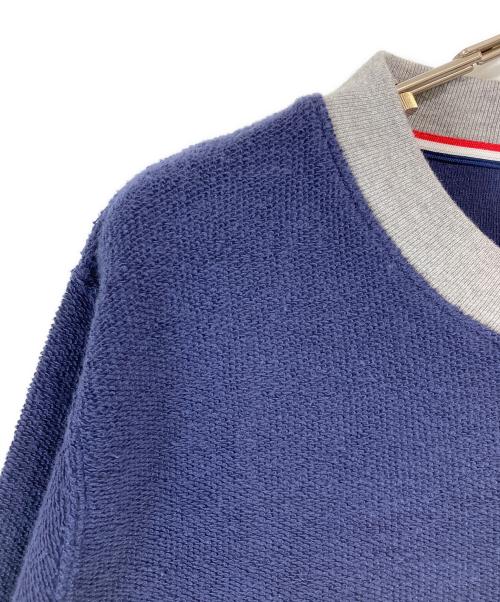 Thom Browne（トムブラウン）Thom Browne (トムブラウン) 2トーンパイルスウェット ネイビー×グレー サイズ:2の古着・服飾アイテム