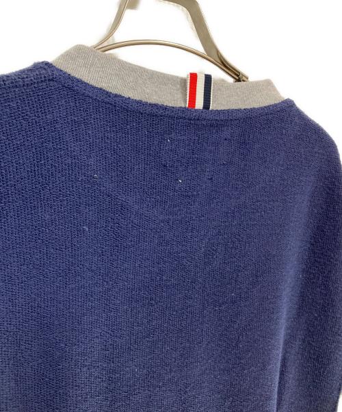Thom Browne（トムブラウン）Thom Browne (トムブラウン) 2トーンパイルスウェット ネイビー×グレー サイズ:2の古着・服飾アイテム