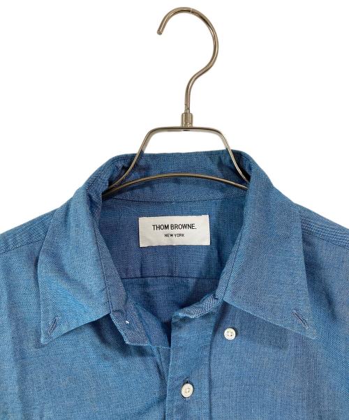 Thom Browne（トムブラウン）Thom Browne (トムブラウン) トリコロール オックスフォード シャツ ブルー サイズ:2の古着・服飾アイテム