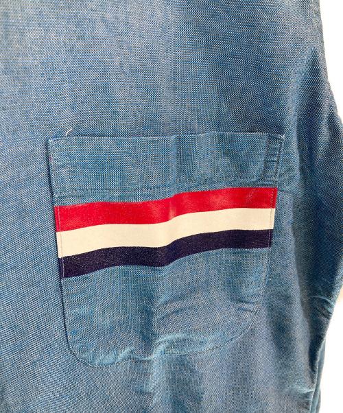 Thom Browne（トムブラウン）Thom Browne (トムブラウン) トリコロール オックスフォード シャツ ブルー サイズ:2の古着・服飾アイテム