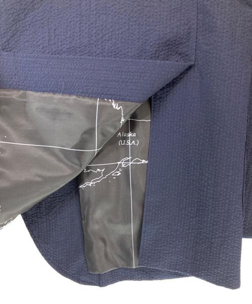 uniform experiment（ユニフォームエクスペリメント）uniform experiment (ユニフォームエクスペリメント) シアサッカー3Bジャケットセットアップ ネイビー サイズ:ジャケット3/パンツ4の古着・服飾アイテム