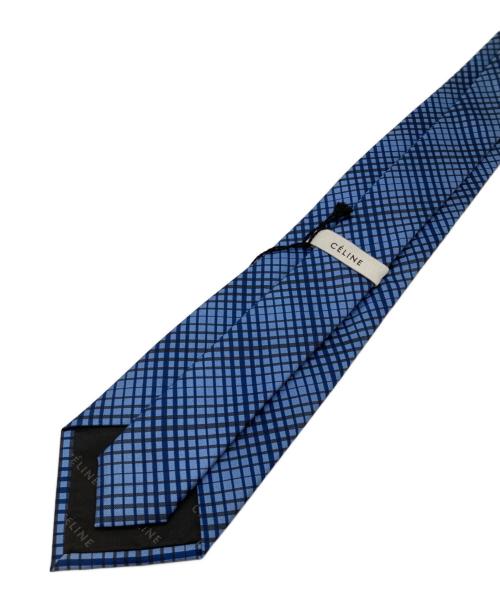 CELINE（セリーヌ）CELINE (セリーヌ) シルクネクタイ ブルー サイズ:不明の古着・服飾アイテム