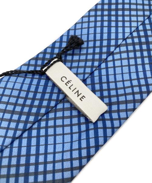 CELINE（セリーヌ）CELINE (セリーヌ) シルクネクタイ ブルー サイズ:不明の古着・服飾アイテム