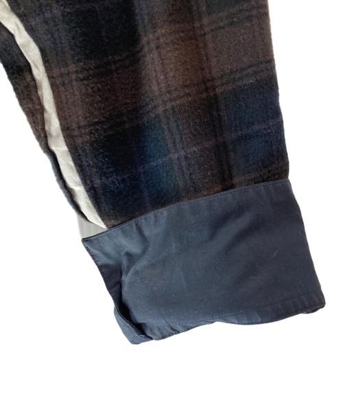 stein（シュタイン）stein (シュタイン) 22AW OVERSIZED LAYERED FLANNEL SHIRT ブラウン サイズ:Ｍの古着・服飾アイテム