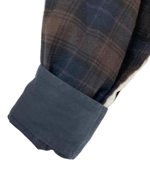 stein（シュタイン）stein (シュタイン) 22AW OVERSIZED LAYERED FLANNEL SHIRT ブラウン サイズ:Ｍの古着・服飾アイテム