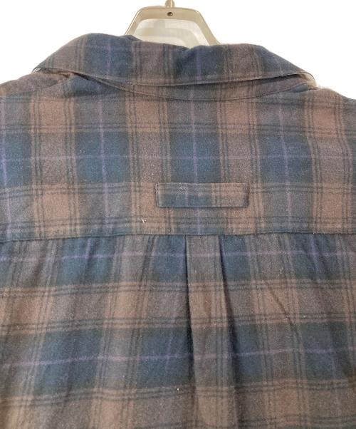 stein（シュタイン）stein (シュタイン) 22AW OVERSIZED LAYERED FLANNEL SHIRT ブラウン サイズ:Ｍの古着・服飾アイテム
