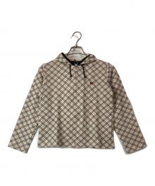 BURBERRY LONDON（バーバリーロンドン）の古着「ノヴァチェックジップパーカー」｜ベージュ