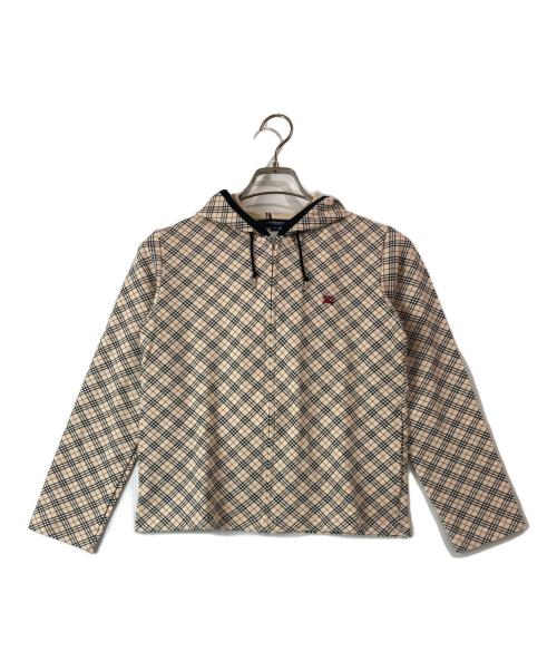 BURBERRY LONDON（バーバリーロンドン）BURBERRY LONDON (バーバリーロンドン) ノヴァチェックジップパーカー ベージュ サイズ:160Aの古着・服飾アイテム