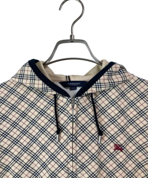BURBERRY LONDON（バーバリーロンドン）BURBERRY LONDON (バーバリーロンドン) ノヴァチェックジップパーカー ベージュ サイズ:160Aの古着・服飾アイテム