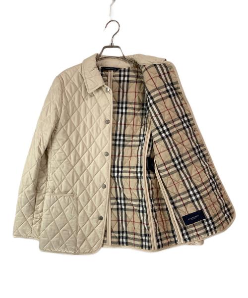 BURBERRY LONDON（バーバリーロンドン）BURBERRY LONDON (バーバリーロンドン) 裏ノヴァチェックキルティングジャケット アイボリー サイズ:XSの古着・服飾アイテム