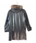 BURBERRY BLACK LABEL (バーバリーブラックレーベル) シープレザーコート ブラック サイズ:M：25000円