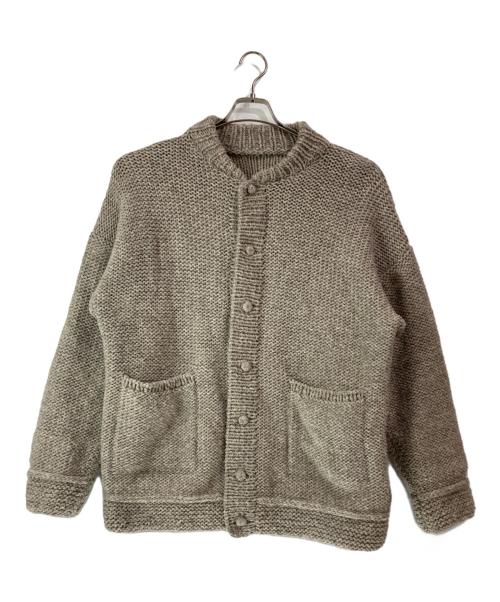 confect（コンフェクト）CONFECT (コンフェクト) ペルーハンドニットジャケット ベージュ サイズ:Fの古着・服飾アイテム