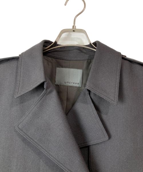uncrave（アンクレイヴ）uncrave (アンクレイヴ) ベルト付 ウール混 トレンチコート グレー サイズ:1 未使用品の古着・服飾アイテム