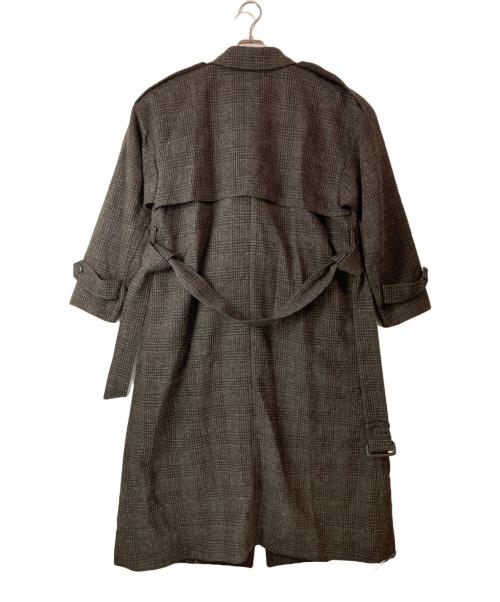 uncrave（アンクレイヴ）uncrave (アンクレイヴ) ベルト付 ウール混 トレンチコート ブラウン サイズ:1の古着・服飾アイテム