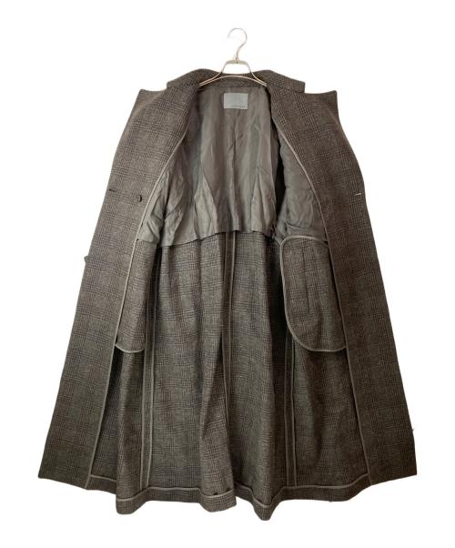 uncrave（アンクレイヴ）uncrave (アンクレイヴ) ベルト付 ウール混 トレンチコート ブラウン サイズ:1の古着・服飾アイテム