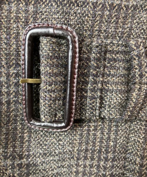 uncrave（アンクレイヴ）uncrave (アンクレイヴ) ベルト付 ウール混 トレンチコート ブラウン サイズ:1の古着・服飾アイテム