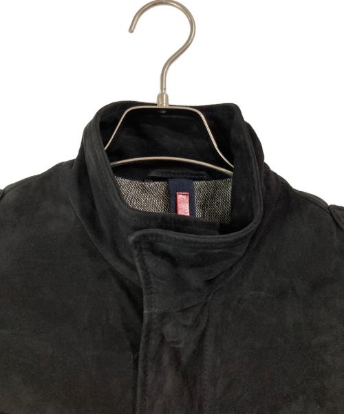 H.C.R.ITARIA（エイチシーアールイタリア）H.C.R.ITARIA (エイチシーアールイタリア) スウェードジャケット ブラック サイズ:48の古着・服飾アイテム