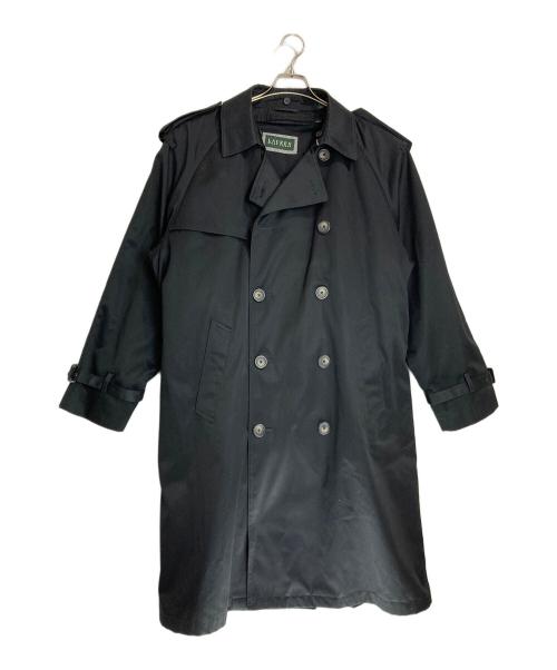 LAUREN RALPH LAUREN（ローレン ラルフ ローレン）LAUREN RALPH LAUREN (ローレン ラルフ ローレン) ダブルブレストトレンチコート ブラック サイズ:40Rの古着・服飾アイテム