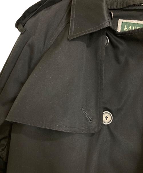 LAUREN RALPH LAUREN（ローレン ラルフ ローレン）LAUREN RALPH LAUREN (ローレン ラルフ ローレン) ダブルブレストトレンチコート ブラック サイズ:40Rの古着・服飾アイテム