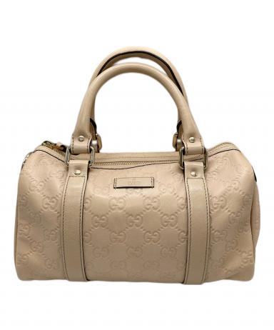 中古・古着通販】GUCCI (グッチ) ミニボストンバッグ ベージュ