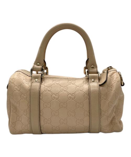 GUCCI（グッチ）GUCCI (グッチ) ミニボストンバッグ ベージュの古着・服飾アイテム
