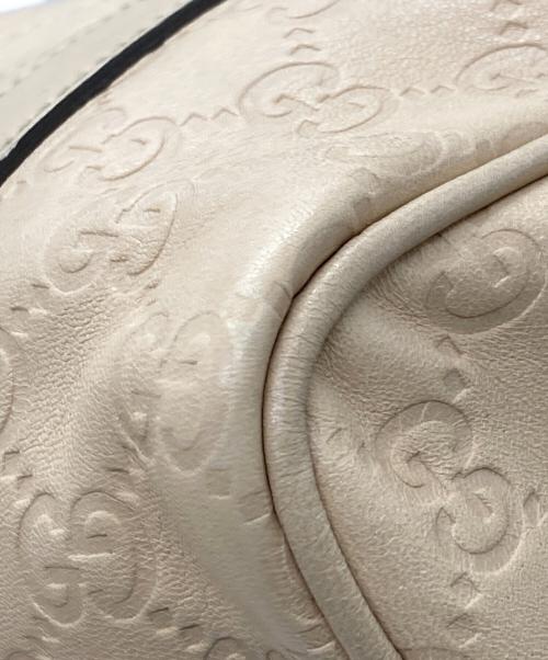 GUCCI（グッチ）GUCCI (グッチ) ミニボストンバッグ ベージュの古着・服飾アイテム