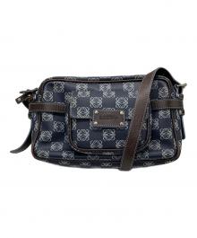 LOEWE（ロエベ）の古着「アナグラム総柄PVCショルダーバッグ」｜ネイビー