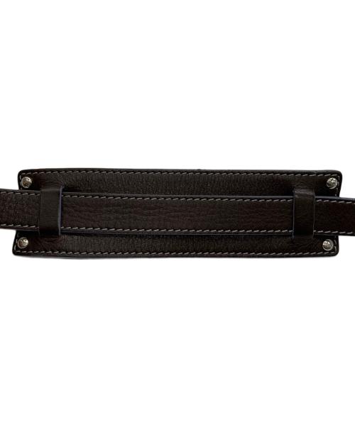LOEWE（ロエベ）LOEWE (ロエベ) アナグラム総柄PVCショルダーバッグ ネイビーの古着・服飾アイテム