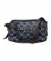 LOEWE（ロエベ）の古着「アナグラム総柄PVCショルダーバッグ」｜ネイビー