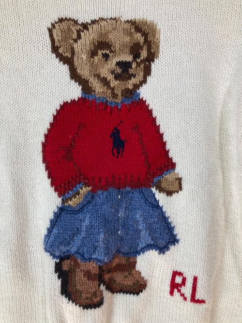 POLO RALPH LAUREN（ポロ・ラルフローレン）POLO RALPH LAUREN (ポロ・ラルフローレン) ニット アイボリー サイズ:Mの古着・服飾アイテム