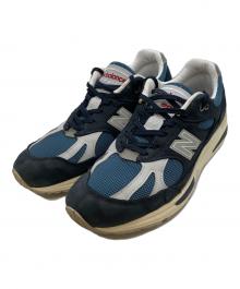 NEW BALANCE（ニューバランス）の古着「ローカットスニーカー/991v2 "Vintage Sport"」｜ネイビー