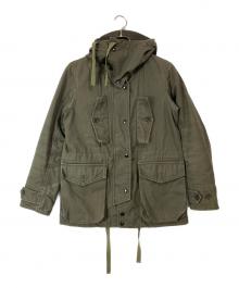 FWk Engineered Garments（エフダブリューケーエンジニアードガーメンツ）の古着「ブランケットライナー付リップストップフィールドパーカー」｜カーキ