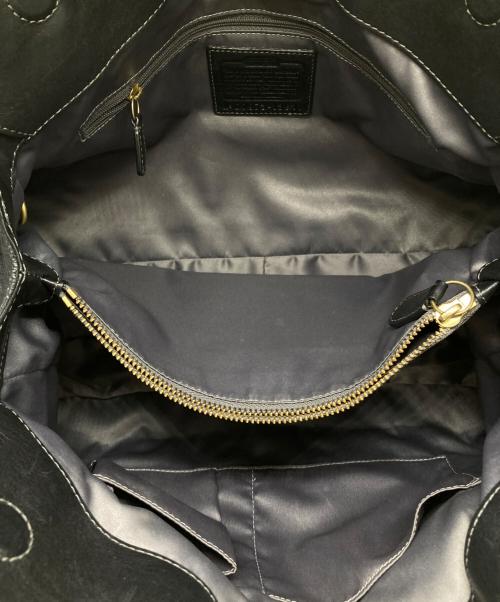 COACH（コーチ）COACH (コーチ) パテントレザーターンロックトートバッグ ブラックの古着・服飾アイテム