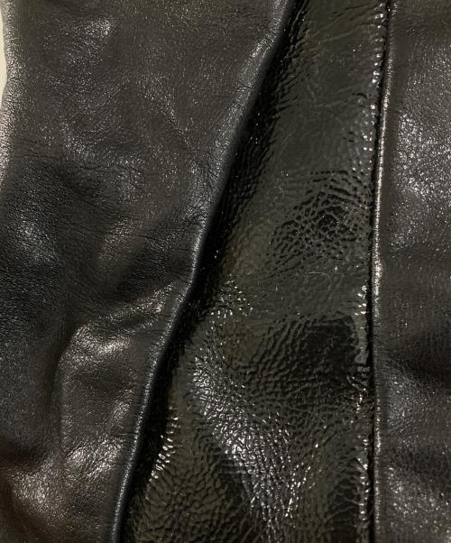 COACH（コーチ）COACH (コーチ) パテントレザーターンロックトートバッグ ブラックの古着・服飾アイテム
