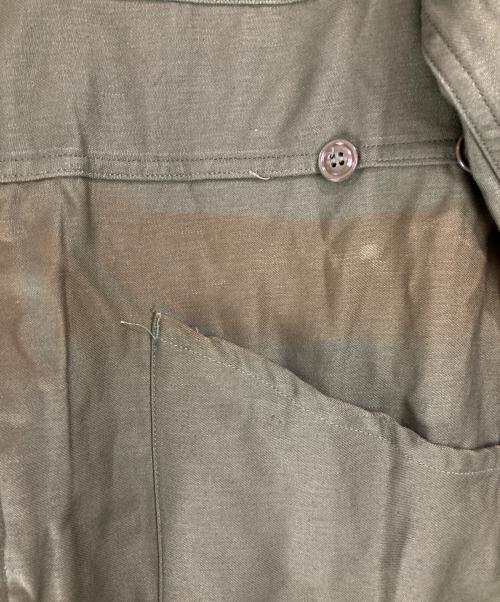 US ARMY（ユーエスアーミー）US ARMY (ユーエスアーミー) 80s コットンサテンオールインワン グリーン サイズ:Ｌ　の古着・服飾アイテム