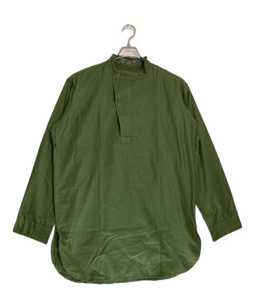Swedish Army（スウェーデン軍）Swedish Army (スウェーデン軍) M-55プルオーバーシャツ グリーン サイズ:表記無しの古着・服飾アイテム