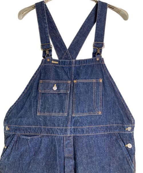 WAREHOUSE（ウエアハウス）WAREHOUSE (ウエアハウス) No.1 デニムオーバーオール インディゴ サイズ:SIZE38の古着・服飾アイテム