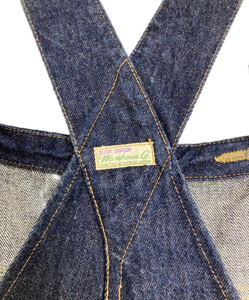 WAREHOUSE（ウエアハウス）WAREHOUSE (ウエアハウス) No.1 デニムオーバーオール インディゴ サイズ:SIZE38の古着・服飾アイテム
