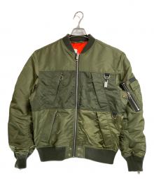 DIESEL（ディーゼル）の古着「MA-1 リバーシブルフライトジャケット」｜オレンジ