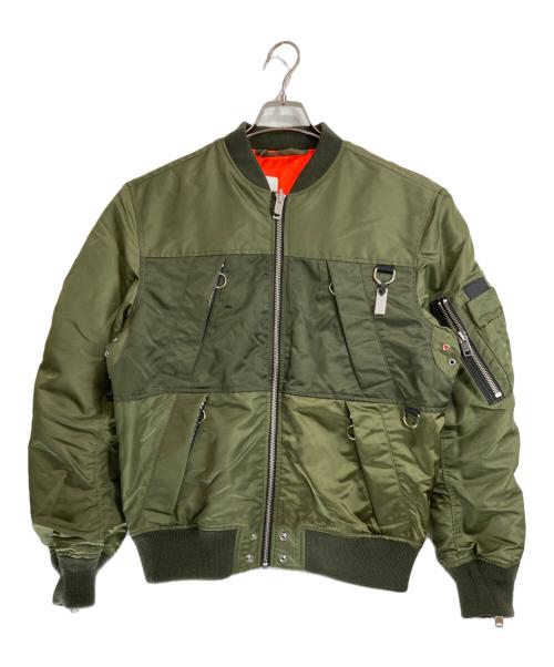 DIESEL（ディーゼル）DIESEL (ディーゼル) MA-1 リバーシブルフライトジャケット オレンジ サイズ:L 未使用品の古着・服飾アイテム
