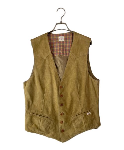 PAPAS（パパス）PAPAS (パパス) スウェードジレ ベージュ サイズ:Ｌ　の古着・服飾アイテム