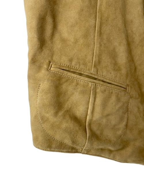 PAPAS（パパス）PAPAS (パパス) スウェードジレ ベージュ サイズ:Ｌ　の古着・服飾アイテム