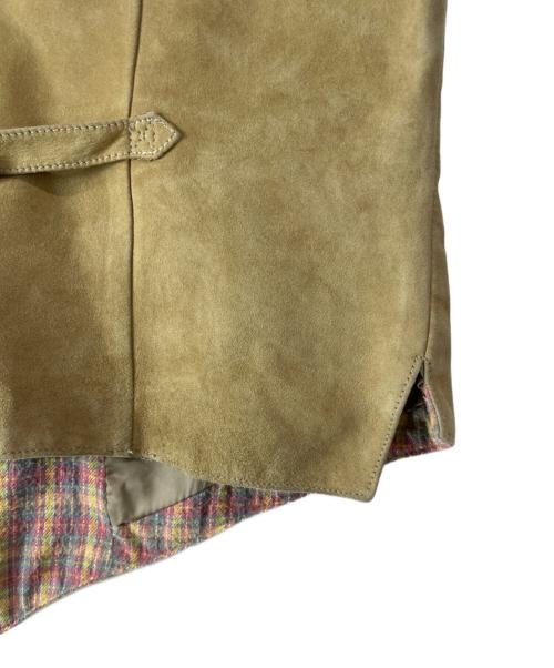 PAPAS（パパス）PAPAS (パパス) スウェードジレ ベージュ サイズ:Ｌ　の古着・服飾アイテム