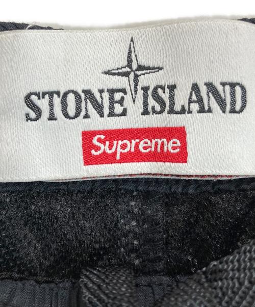 STONE ISLAND（ストーンアイランド）STONE ISLAND (ストーンアイランド) Supreme (シュプリーム) 19ss New Silk Light Pants ブラック サイズ:Mの古着・服飾アイテム