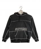SUPREMEシュプリーム）の古着「22ss Coverstitch Hooded Sweatshirt」｜ブラック
