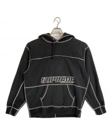 SUPREME（シュプリーム）の古着「22ss Coverstitch Hooded Sweatshirt」｜ブラック