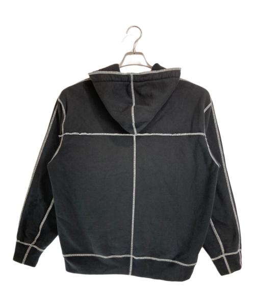 SUPREME（シュプリーム）Supreme (シュプリーム) 22ss Coverstitch Hooded Sweatshirt ブラック サイズ:Mの古着・服飾アイテム
